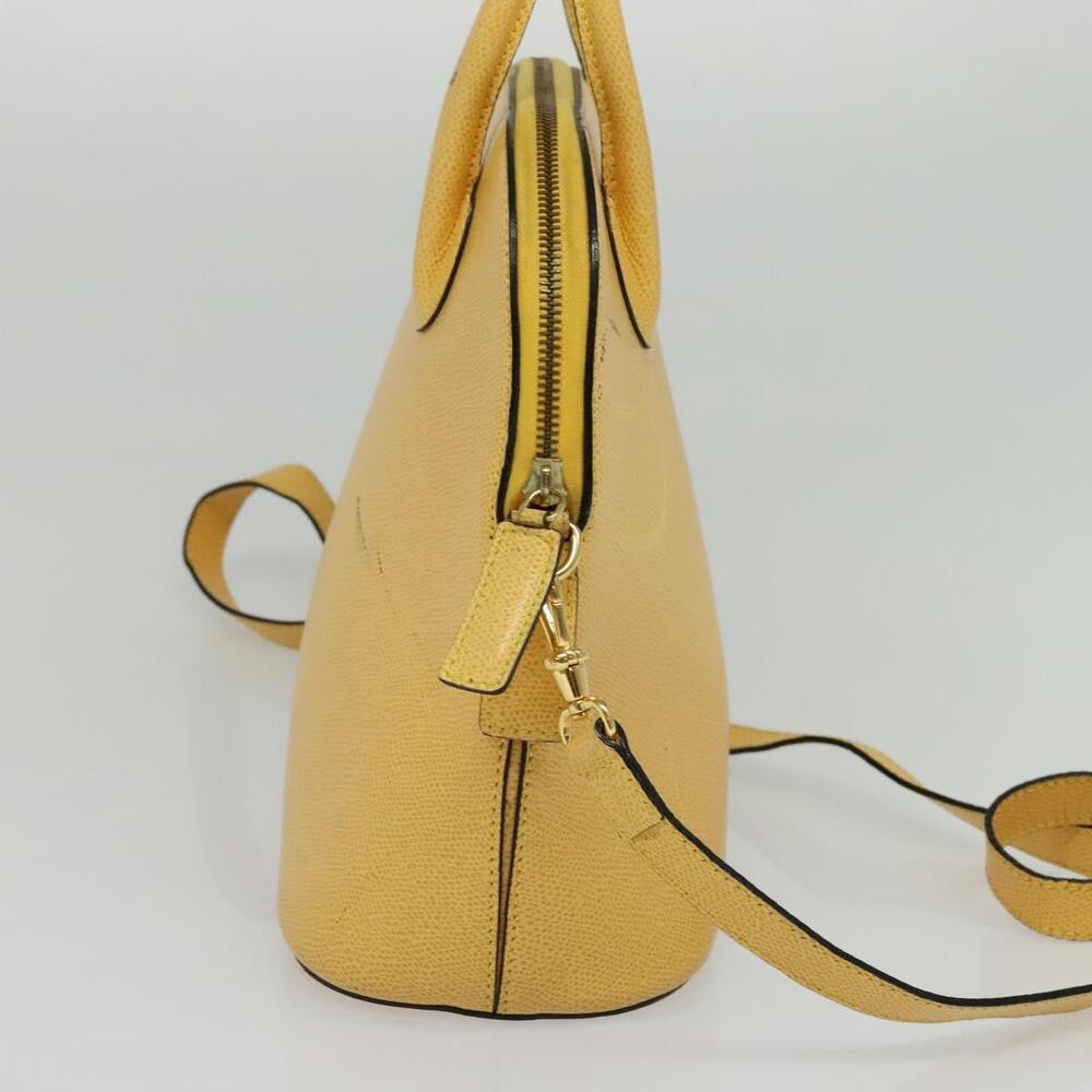 CELINE Hand Bag Leather Yellow Gold - Picture 4 of 12